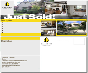 Design de Carte Postale par eman140 pour Camacho Commercial Real Estate Services | Design : #3565725