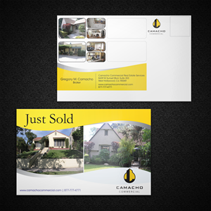 Design de Carte Postale par Mon01 pour Camacho Commercial Real Estate Services | Design : #3463973