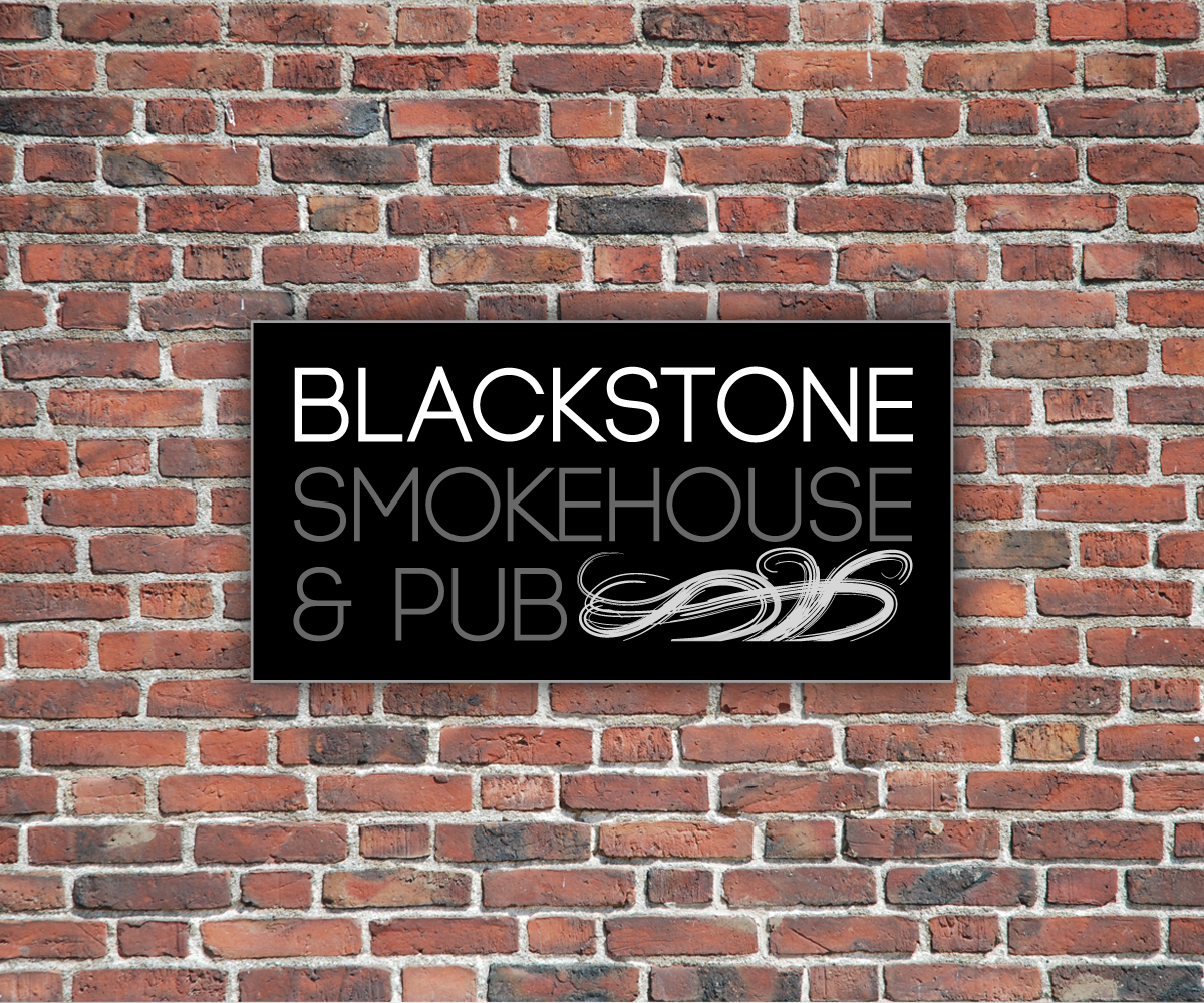 Logo Design by OttisPotter for Blackstone Smokehouse & Pub | Design #3460836