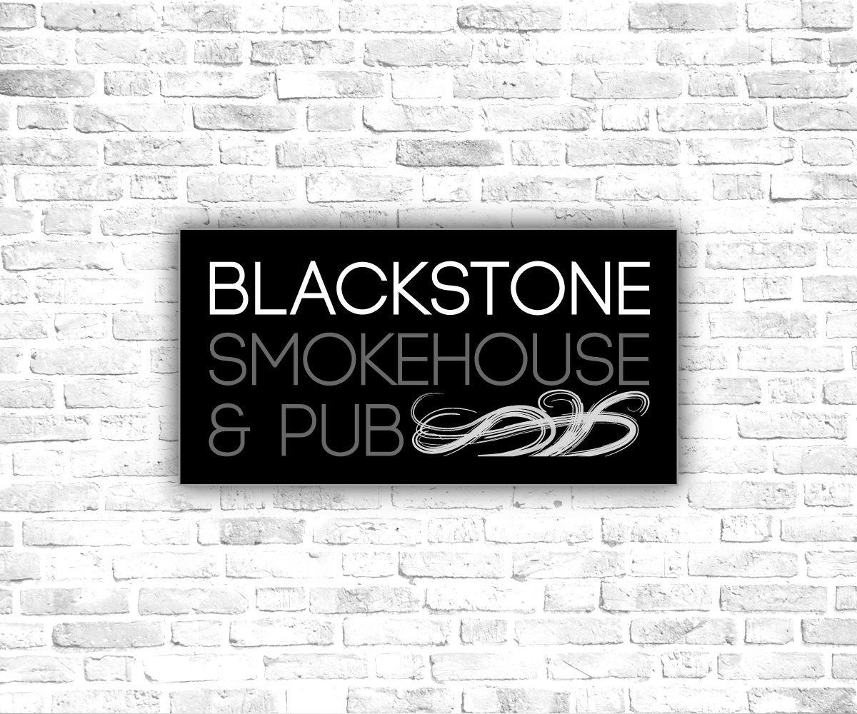 Logo Design by OttisPotter for Blackstone Smokehouse & Pub | Design #3460838