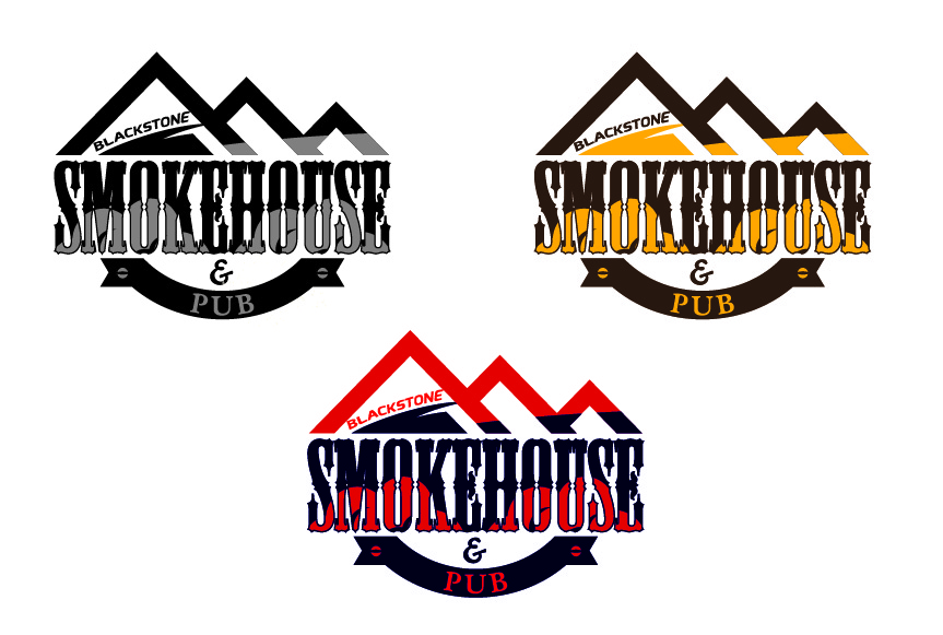 Logo-Design von EMPAYAR PASSOMPA für Blackstone Smokehouse & Pub | Design #3459390