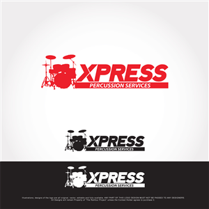 Logo Design by The RANFOUR Project for Xpress Percussion Services | Design: #3475652