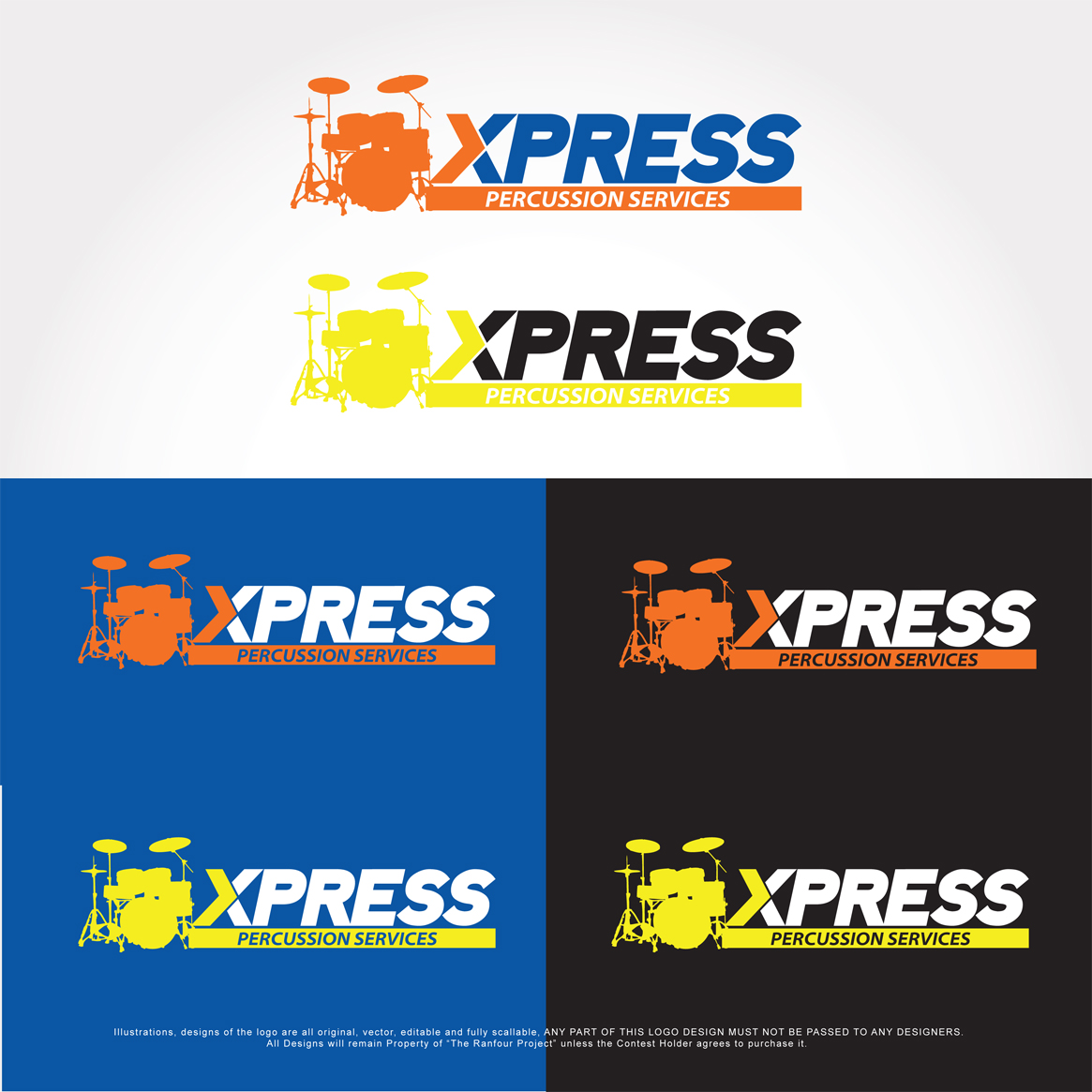 Logo Design by The RANFOUR Project for Xpress Percussion Services | Design #3481737