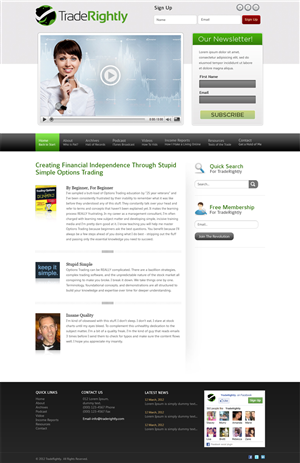 Wordpress Design by Mayank Patel for this project | Design: #865353