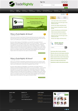Wordpress Design by Mayank Patel for this project | Design: #866877