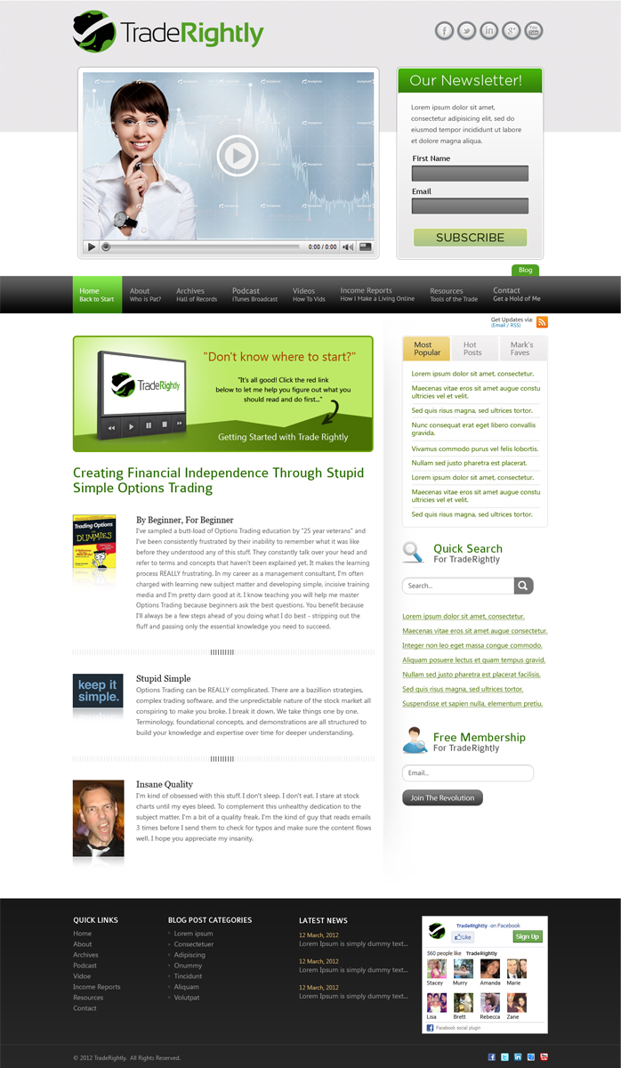 Wordpress Design by Mayank Patel for this project | Design #870902