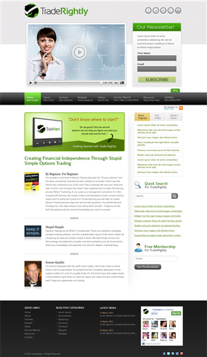 Wordpress Design by Mayank Patel for this project | Design: #870902