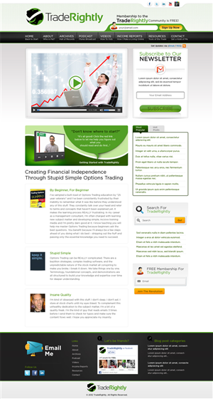 Wordpress Design by ShreejiAkshar for this project | Design: #881838