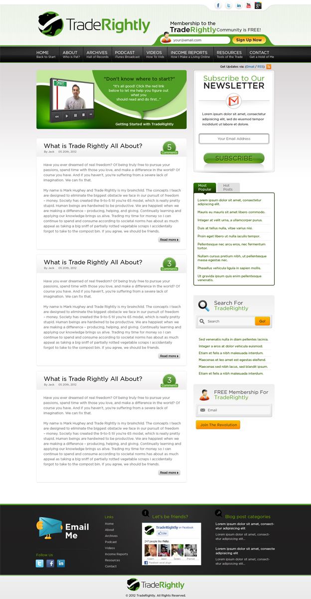 Design Wordpress par ShreejiAkshar pour ce projet | Design #881845
