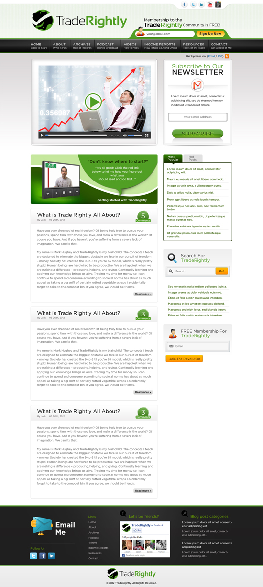 Wordpress Design by ShreejiAkshar for this project | Design #884057