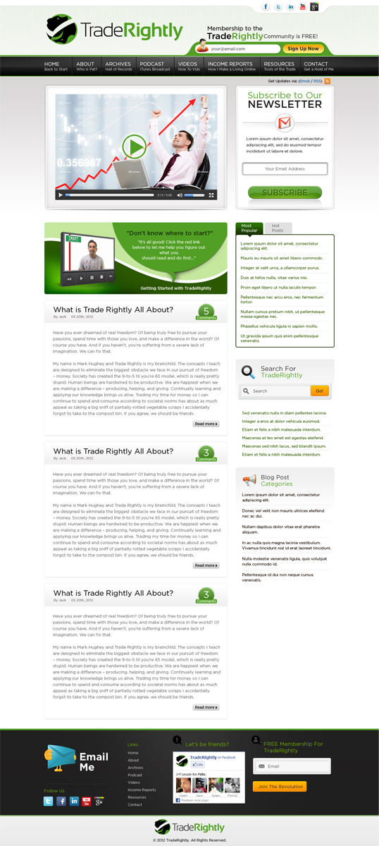 Design Wordpress par ShreejiAkshar pour ce projet | Design #884823