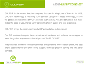 PowerPoint Design by Best Design Hub for GULFSIP Telecom | Design: #856236