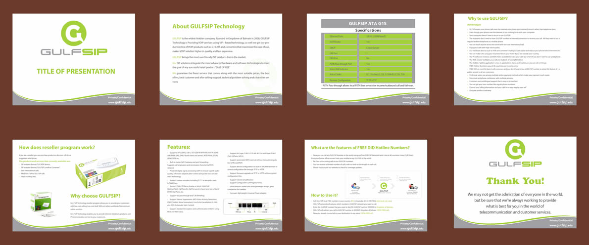 PowerPoint Design by Sbss for GULFSIP Telecom | Design #856112
