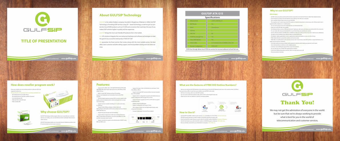 PowerPoint Design by Sbss for GULFSIP Telecom | Design #856114