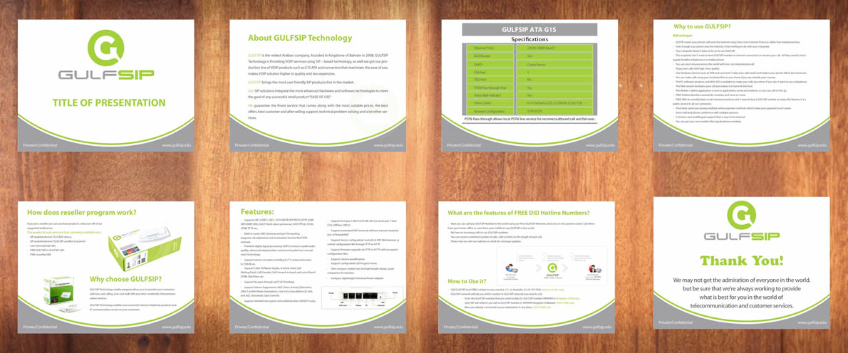 PowerPoint Design by Sbss for GULFSIP Telecom | Design #856115