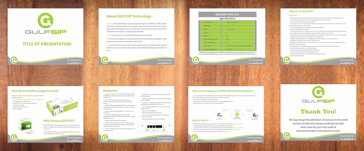 PowerPoint Design by Sbss for GULFSIP Telecom | Design #856116