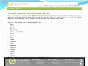 PowerPoint Design by ruman for GULFSIP Telecom | Design: #856024