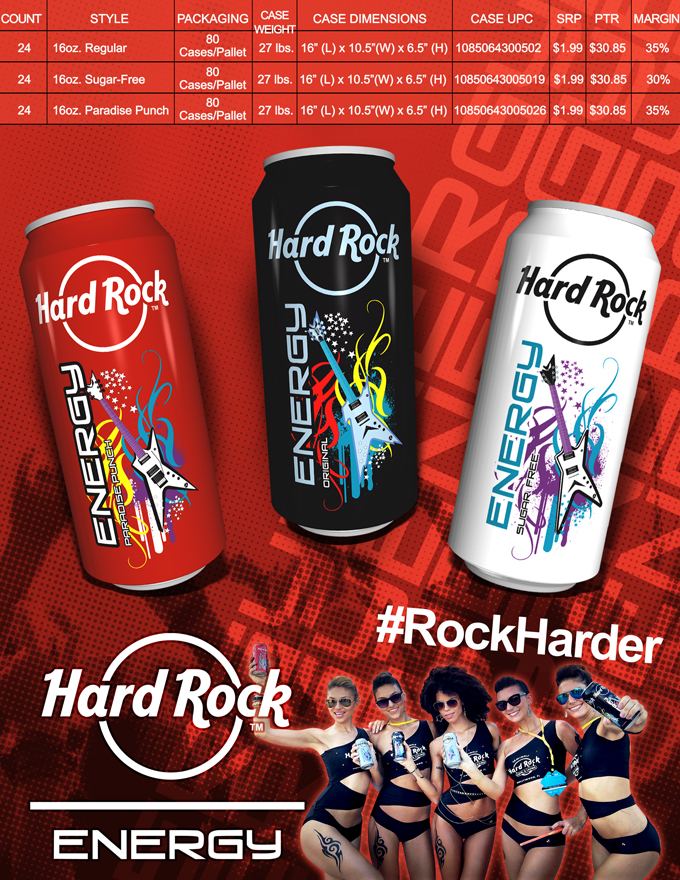 Diseño Publicitario por Eddie Ech para Hard Rock Energy Drink | Diseño #3548070
