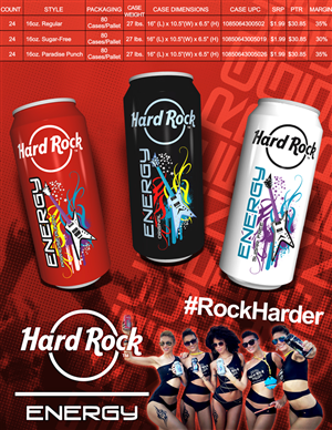 Design Publicitaire par Eddie Ech pour Hard Rock Energy Drink | Design : #3548070