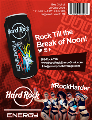 Design Publicitaire par Eddie Ech pour Hard Rock Energy Drink | Design : #3548088