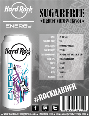Design Publicitaire par brittanylee77 pour Hard Rock Energy Drink | Design : #3472543