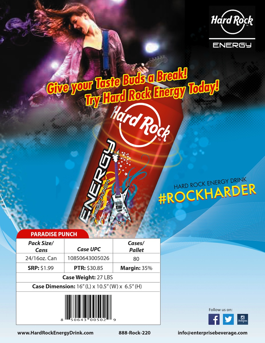 Design Publicitaire par OMSPlus Creative Solutions pour Hard Rock Energy Drink | Design #3546937