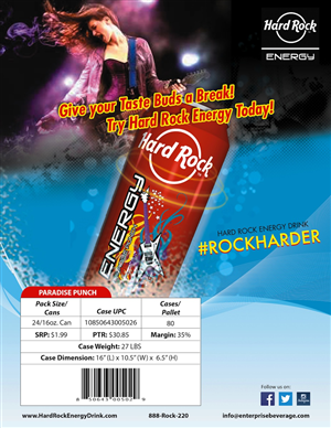 Advertisement Design by OMSPlus Creative Solutions for Hard Rock Energy Drink | Design: #3546937