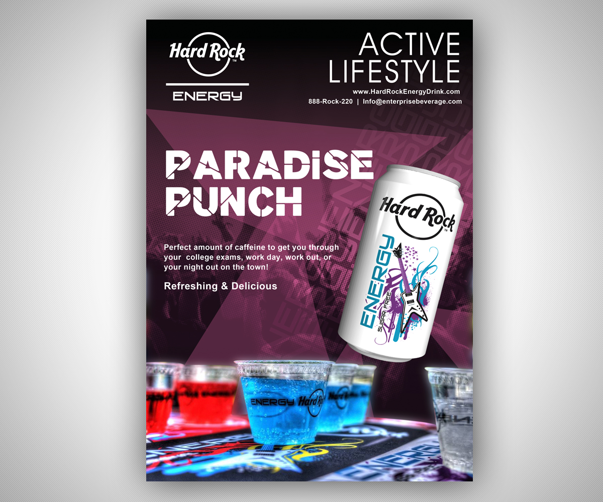 Design Publicitaire par neboica pour Hard Rock Energy Drink | Design #3478265