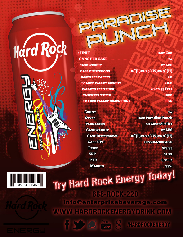 Design Publicitaire par UrbainFX pour Hard Rock Energy Drink | Design #3559706