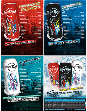 Advertisement Design by UrbainFX for Hard Rock Energy Drink | Design: #3567803