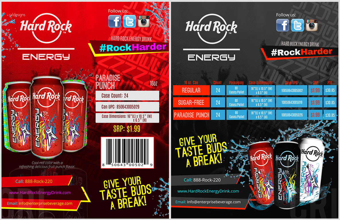 Werbe-Design von crldesigns für Hard Rock Energy Drink | Design #3530365