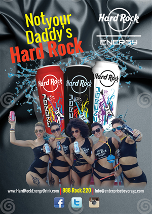 Diseño Publicitario por Impressive Solutions para Hard Rock Energy Drink | Diseño: #3512275