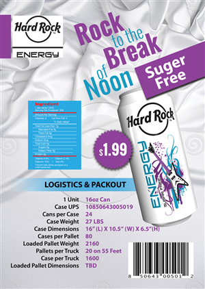 Advertisement Design by Black Stallions Impressive Solutions for Hard Rock Energy Drink | Design #3512285