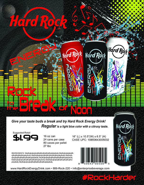 Advertisement Design by jmsgraphicdesign for Hard Rock Energy Drink | Design #3552319