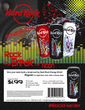 Design Publicitaire par jmsgraphicdesign pour Hard Rock Energy Drink | Design : #3552319