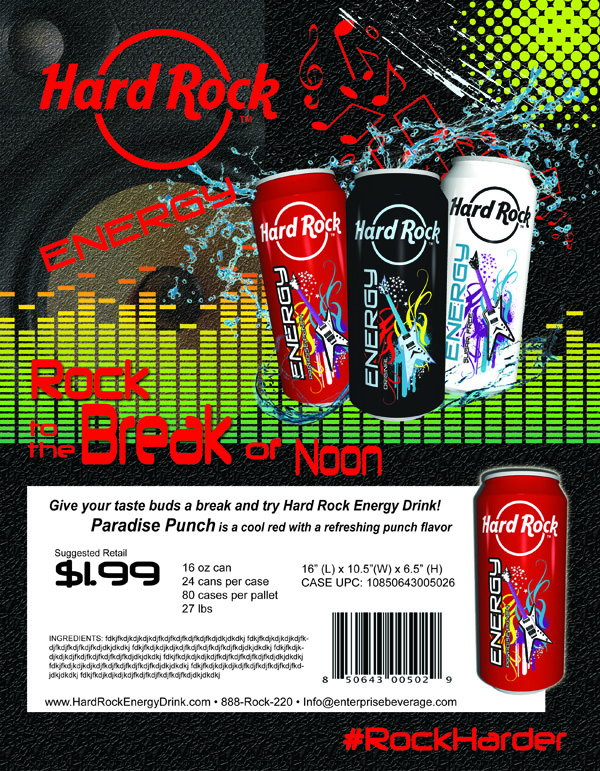 Advertisement Design by jmsgraphicdesign for Hard Rock Energy Drink | Design #3552325