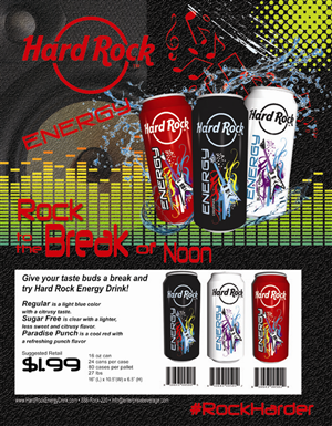 Design Publicitaire par jmsgraphicdesign pour Hard Rock Energy Drink | Design : #3552338