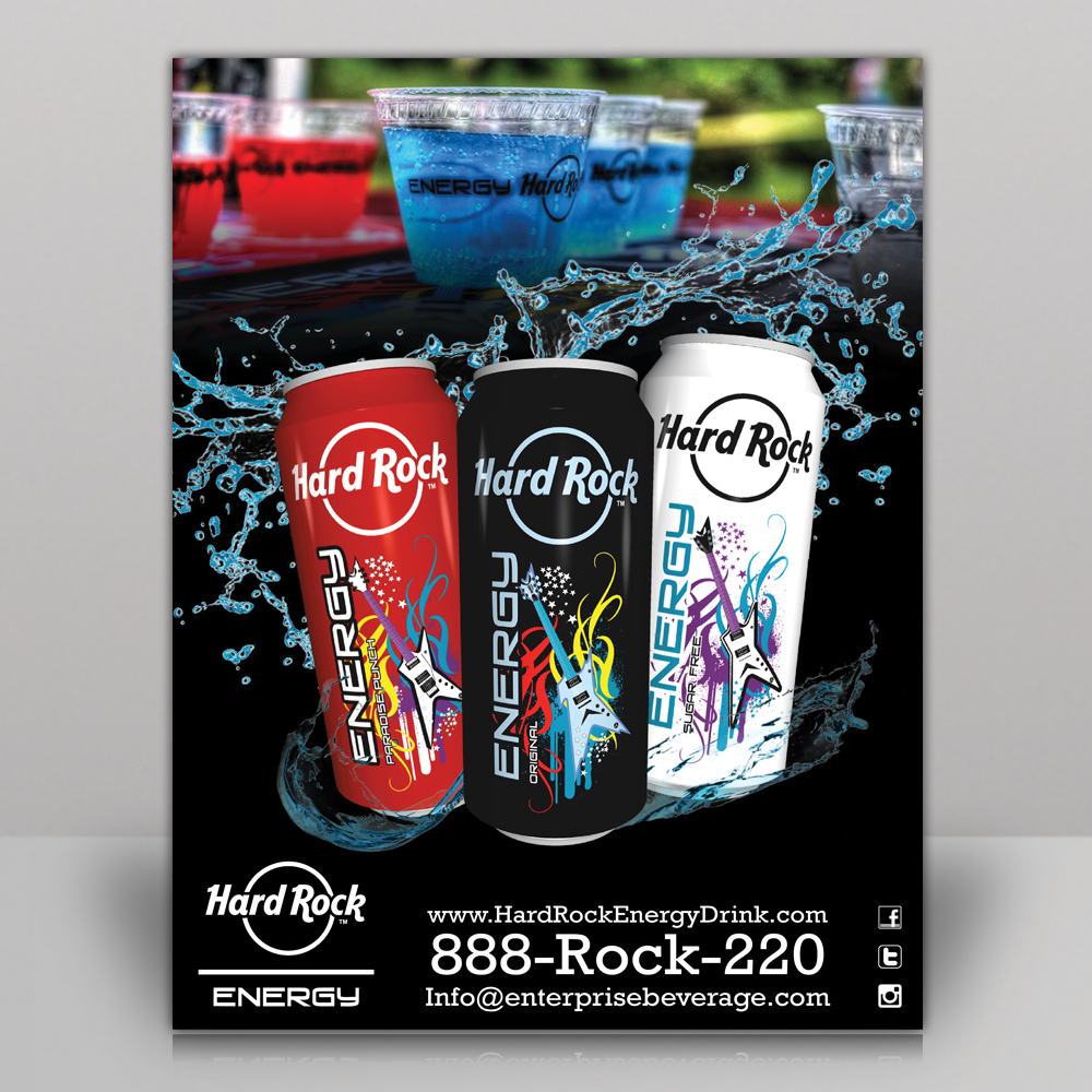 Advertisement Design by Mon01 for Hard Rock Energy Drink | Design #3517063