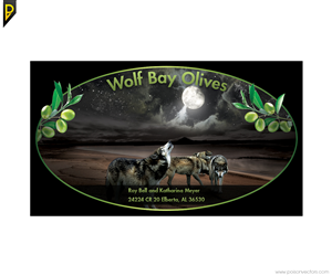 Business Card Design by poisonvectors for Wolf Bay Olives | Design: #3482652