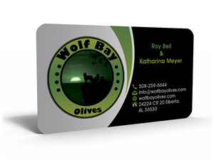 Business Card Design by Hardcore Design for Wolf Bay Olives | Design: #3487220