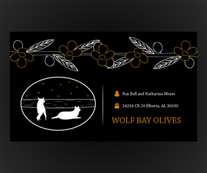 Business Card Design by insultr for Wolf Bay Olives | Design: #3484960