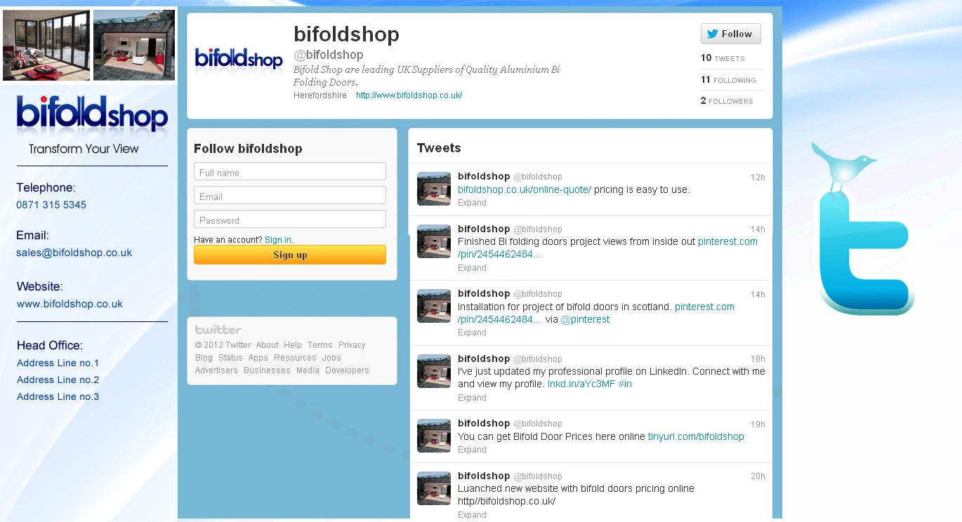 Twitter Design by Best Design Hub for this project | Design #857898