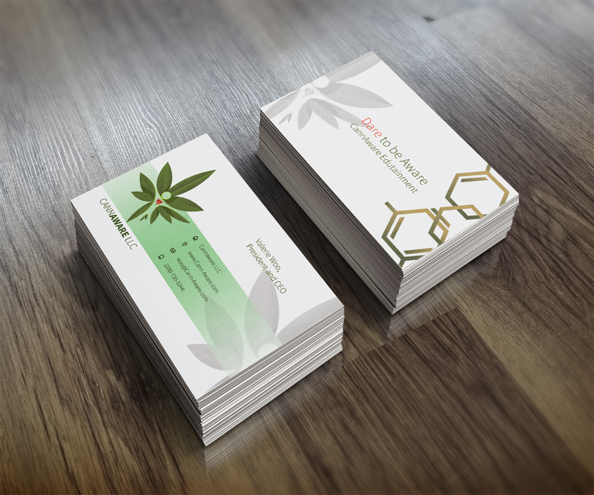 Business Card Design by Lorenzo Vizin for CannAware, LLC | Design #3530557