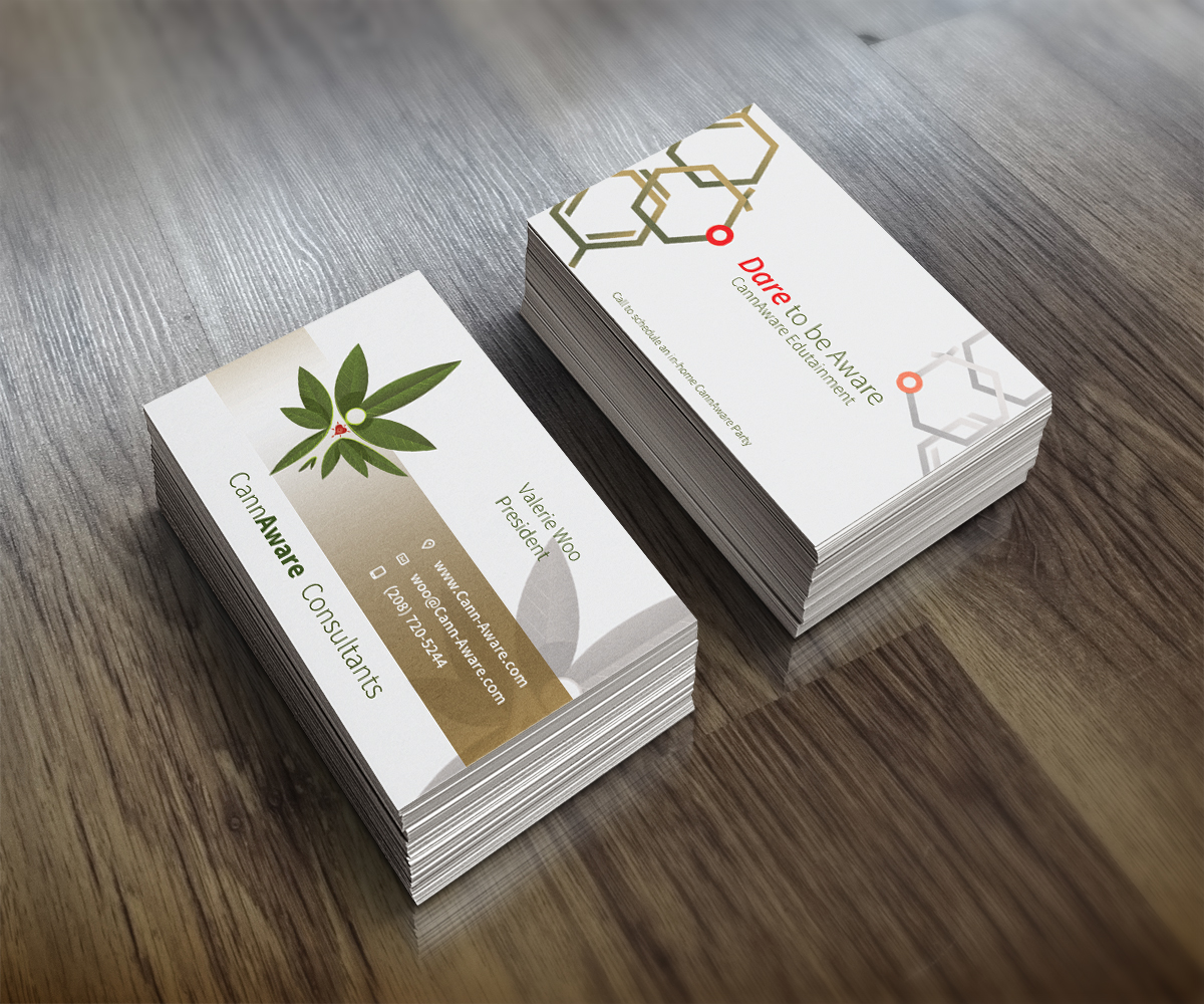 Business Card Design by Lorenzo Vizin for CannAware, LLC | Design #3535319