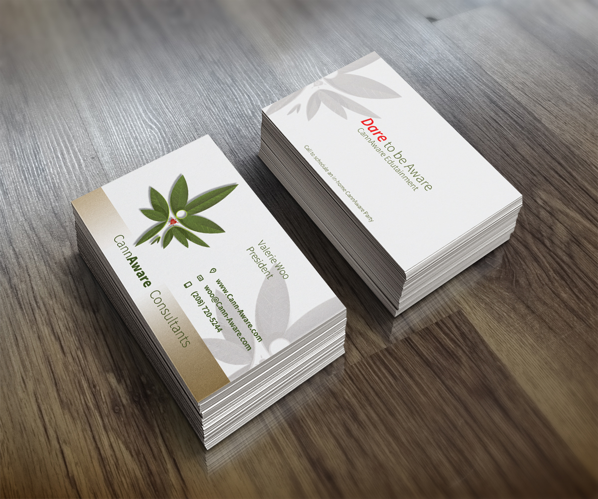 Business Card Design by Lorenzo Vizin for CannAware, LLC | Design #3538084