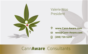 Business Card Design by Lorenzo Vizin for CannAware, LLC | Design: #3549560