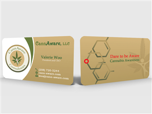 Business Card for Innovative Cannabis Consultation Service | Diseño de Tarjeta de Presentación por Hardcore Design
