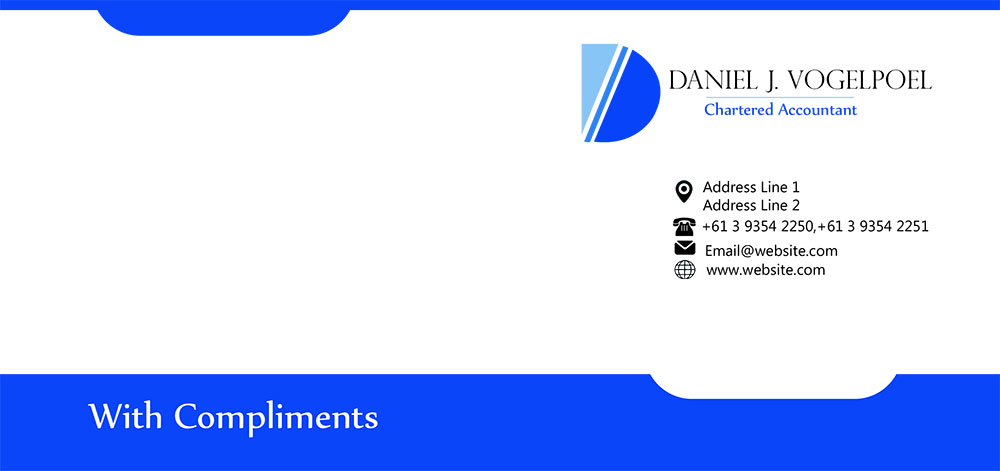 Briefkopf-Design von AG Creatives für Daniel J. Vogelpoel, Chartered Accountant | Design #3479973