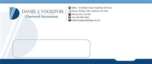 Letterhead Design by AG Creatives for Daniel J. Vogelpoel, Chartered Accountant | Design: #3510174