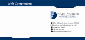 Letterhead Design by AG Creatives for Daniel J. Vogelpoel, Chartered Accountant | Design: #3510178